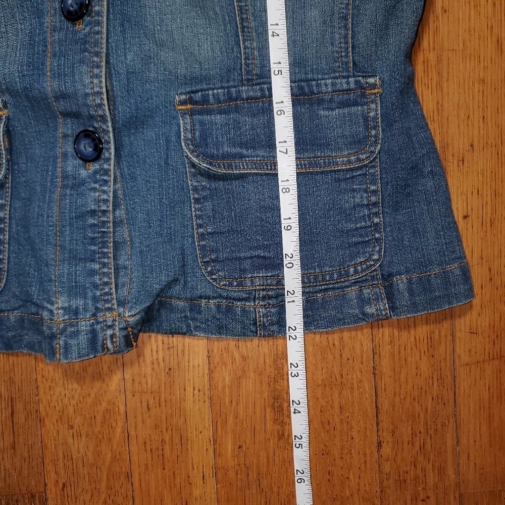 St. John's Bay Stretch Blue Jean Jacket - Picture 8 of 9